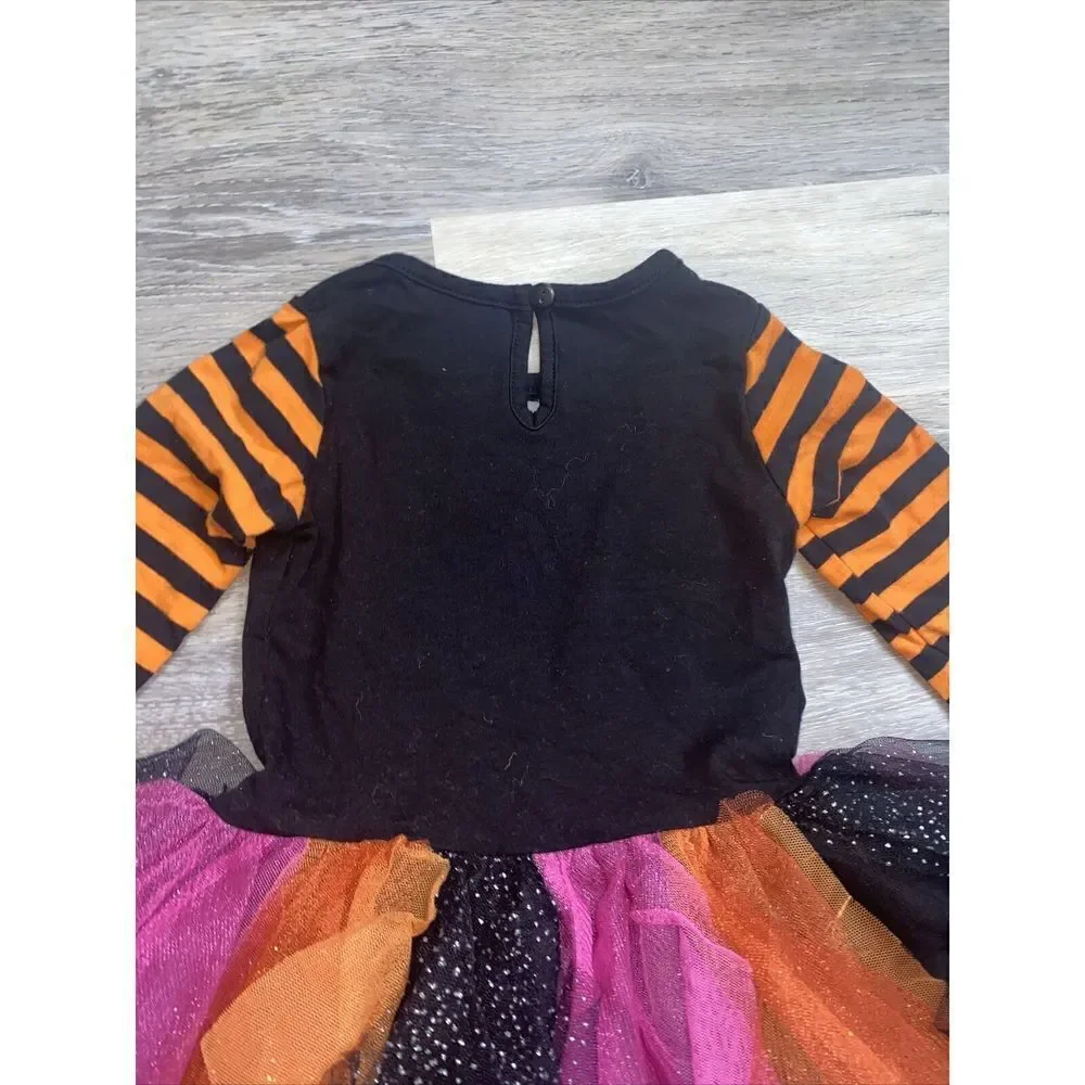 Girl Emily Rose Halloween Pumkin Tutu Dress Long Sleeve Orange 18 Month